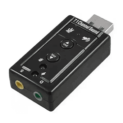 Placa de som USB 7.1 Adaptador P2