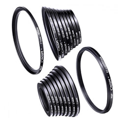 Kit de anéis adaptadores para filtros